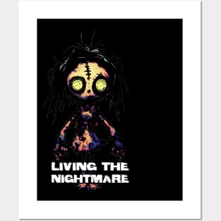 Creepy Scary Doll Living The Nightmare October 31st Horror Posters and Art